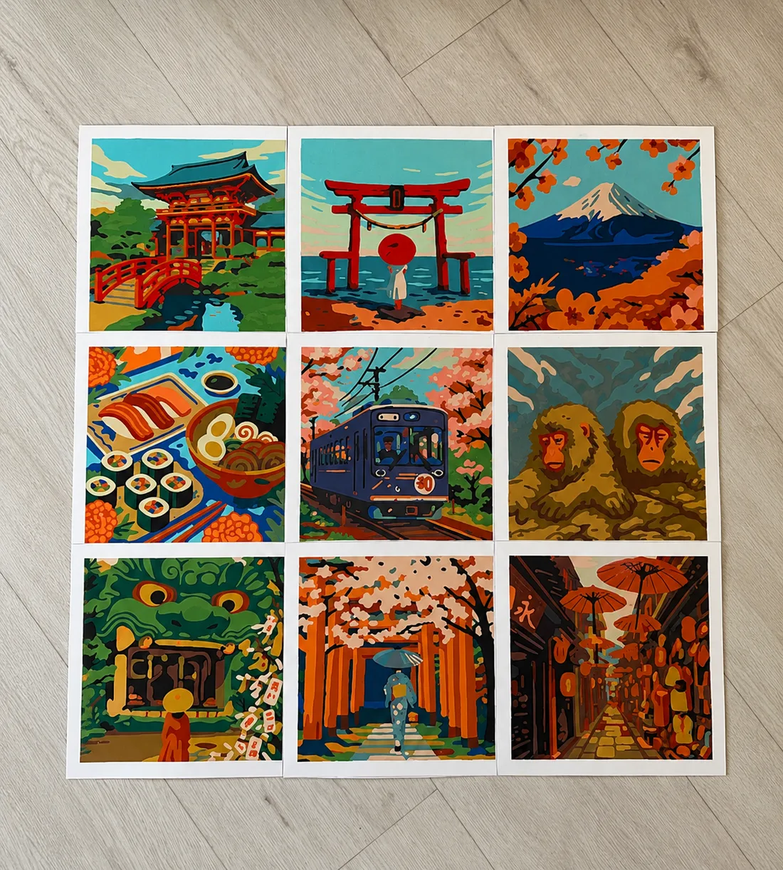 Mini-paintings 9-in-1